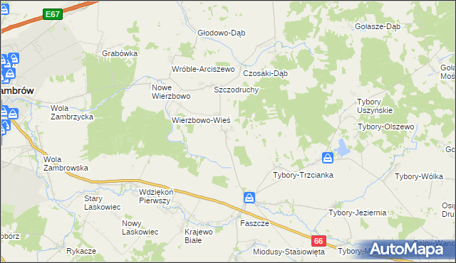 mapa Rębiszewo-Studzianki, Rębiszewo-Studzianki na mapie Targeo