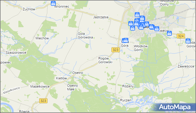 mapa Rogów Górowski, Rogów Górowski na mapie Targeo