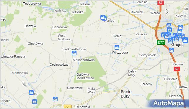 mapa Rosochów, Rosochów na mapie Targeo