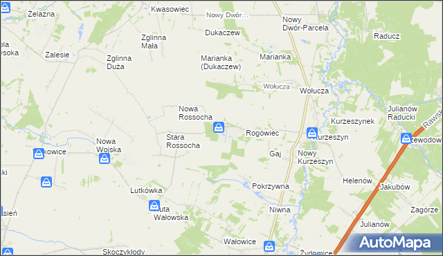 mapa Rossocha, Rossocha na mapie Targeo