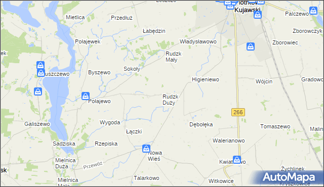 mapa Rudzk Duży, Rudzk Duży na mapie Targeo