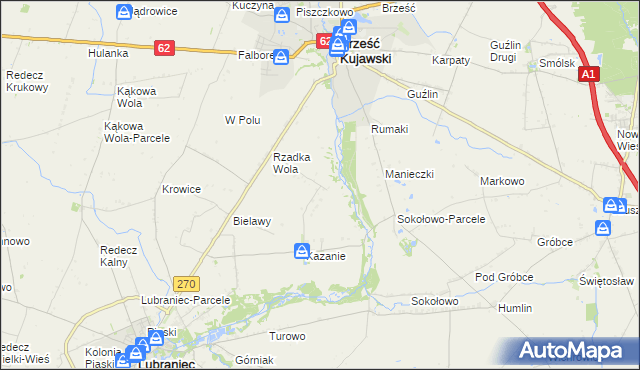 mapa Rzadka Wola-Parcele, Rzadka Wola-Parcele na mapie Targeo