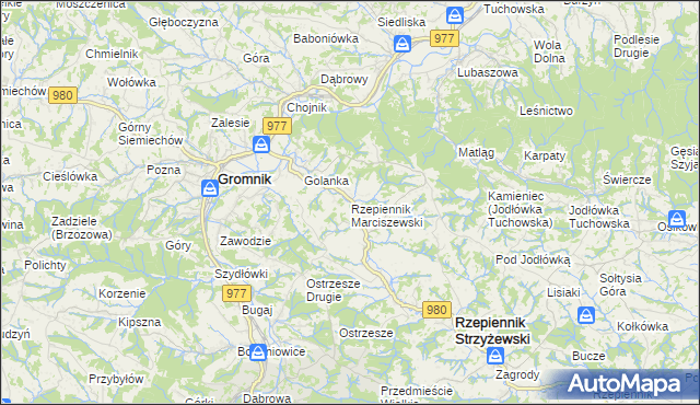 mapa Rzepiennik Marciszewski, Rzepiennik Marciszewski na mapie Targeo