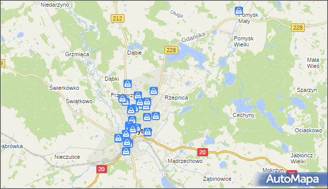 mapa Rzepnica, Rzepnica na mapie Targeo