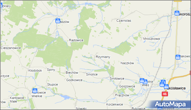 mapa Rzymiany, Rzymiany na mapie Targeo