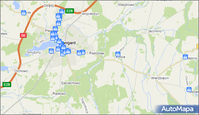 mapa Sąpole, Sąpole na mapie Targeo