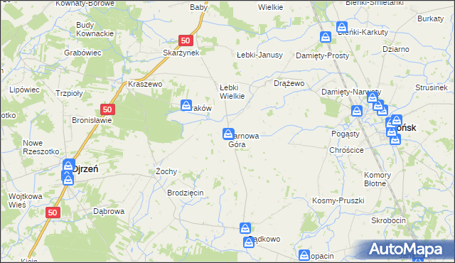mapa Sarnowa Góra, Sarnowa Góra na mapie Targeo