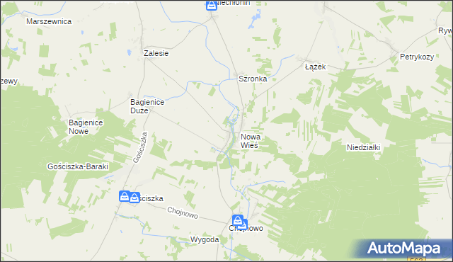 mapa Sarnowo gmina Kuczbork-Osada, Sarnowo gmina Kuczbork-Osada na mapie Targeo