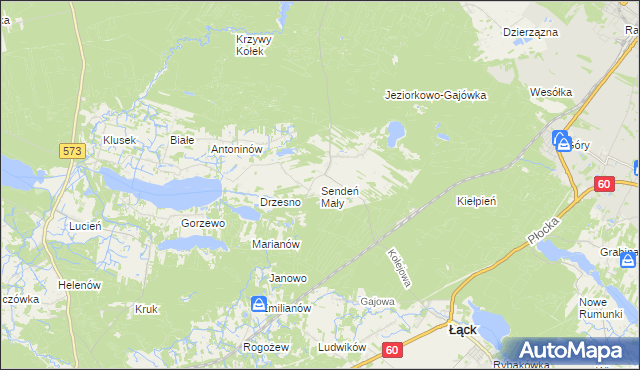 mapa Sendeń Mały, Sendeń Mały na mapie Targeo