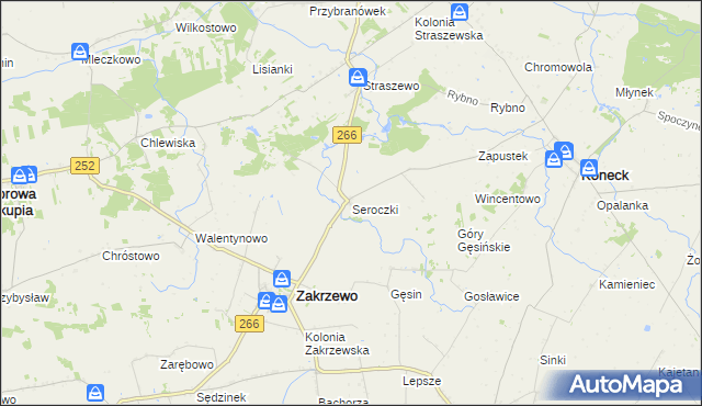 mapa Seroczki, Seroczki na mapie Targeo