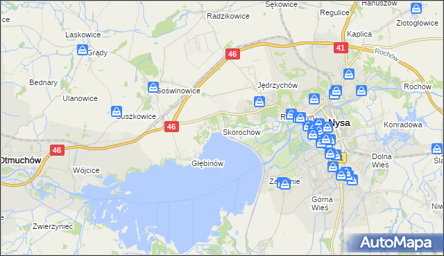 mapa Skorochów, Skorochów na mapie Targeo