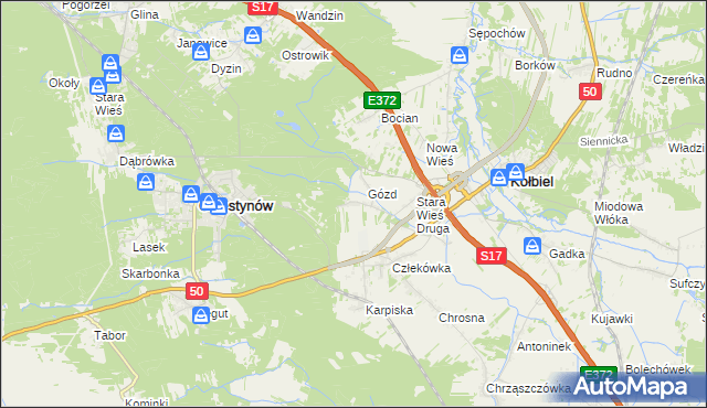 mapa Skorupy, Skorupy na mapie Targeo