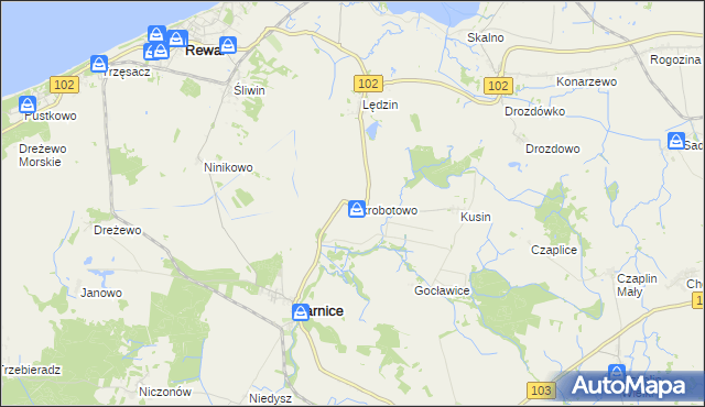 mapa Skrobotowo, Skrobotowo na mapie Targeo