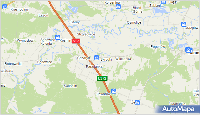 mapa Skrudki, Skrudki na mapie Targeo