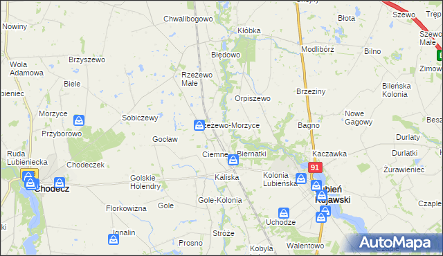 mapa Sławęckie Góry, Sławęckie Góry na mapie Targeo