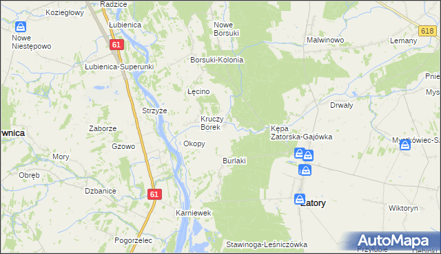 mapa Śliski, Śliski na mapie Targeo