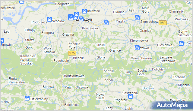 mapa Słona, Słona na mapie Targeo