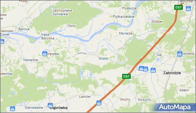 mapa Słopsk, Słopsk na mapie Targeo