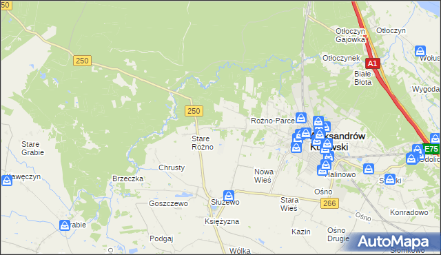 mapa Służewo-Pole, Służewo-Pole na mapie Targeo