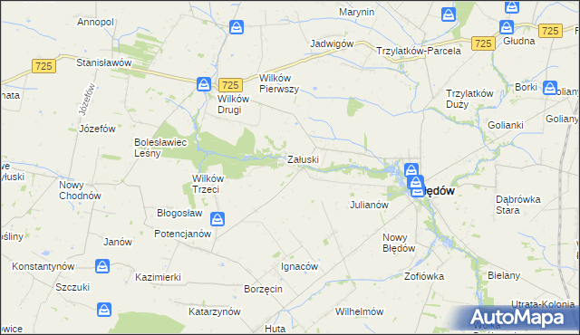 mapa Śmiechówek, Śmiechówek na mapie Targeo