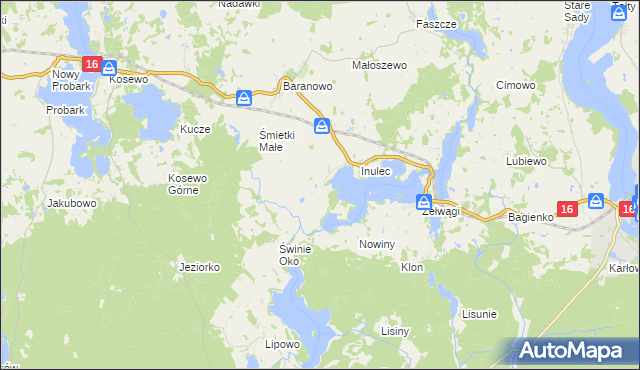 mapa Śmietki, Śmietki na mapie Targeo