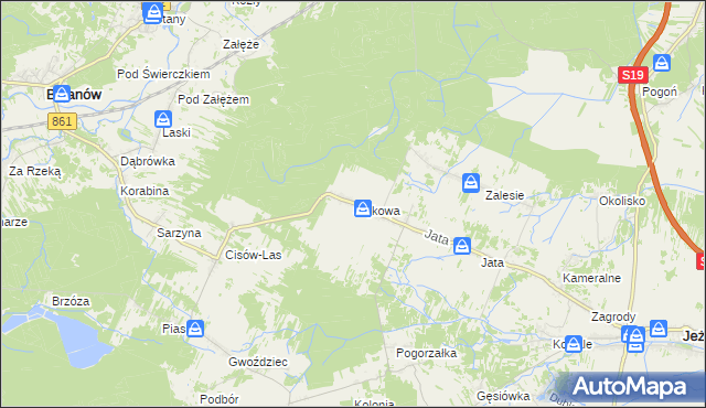 mapa Sójkowa, Sójkowa na mapie Targeo