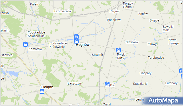 mapa Sowidół, Sowidół na mapie Targeo
