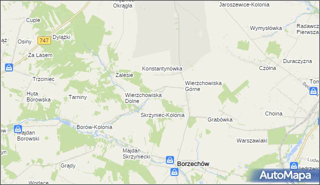 mapa Stare Wierzchowiska, Stare Wierzchowiska na mapie Targeo