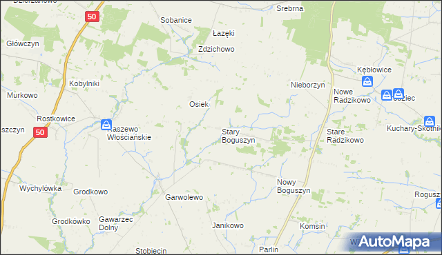 mapa Stary Boguszyn, Stary Boguszyn na mapie Targeo