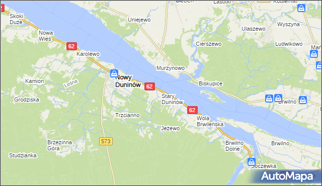mapa Stary Duninów, Stary Duninów na mapie Targeo