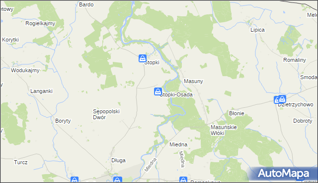 mapa Stopki-Osada, Stopki-Osada na mapie Targeo