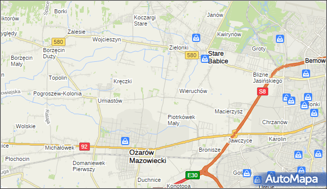 mapa Strzykuły, Strzykuły na mapie Targeo