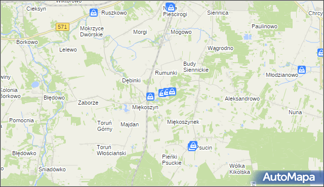 mapa Studzianki gmina Nasielsk, Studzianki gmina Nasielsk na mapie Targeo