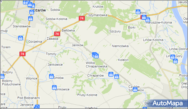 mapa Suchodółka, Suchodółka na mapie Targeo