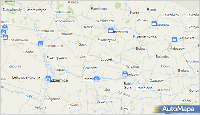 mapa Sudołek, Sudołek na mapie Targeo
