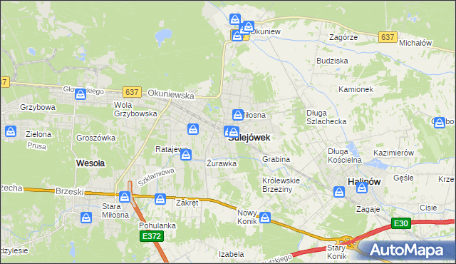 mapa Sulejówek, Sulejówek na mapie Targeo