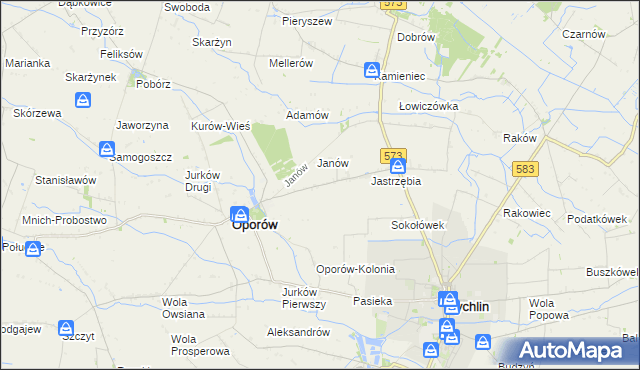 mapa Świechów, Świechów na mapie Targeo