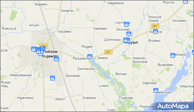 mapa Świesz, Świesz na mapie Targeo