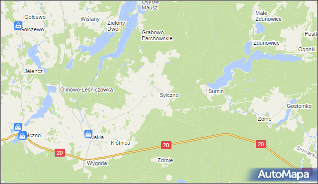 mapa Sylczno, Sylczno na mapie Targeo