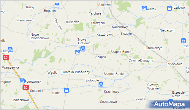 mapa Szapsk, Szapsk na mapie Targeo