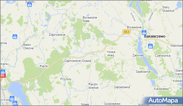mapa Szczecinki, Szczecinki na mapie Targeo