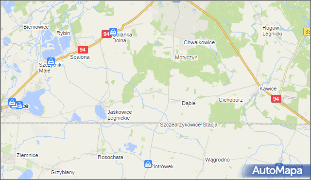 mapa Szczedrzykowice, Szczedrzykowice na mapie Targeo