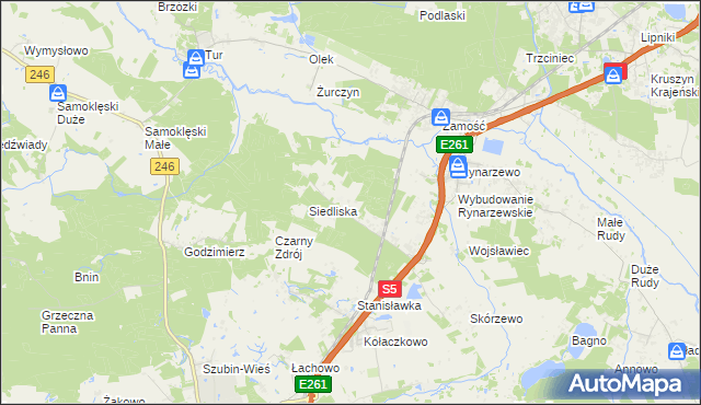 mapa Szkocja gmina Szubin, Szkocja gmina Szubin na mapie Targeo