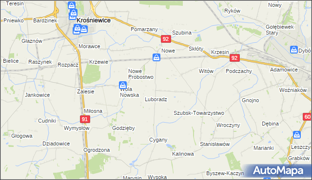 mapa Szubsk Duży, Szubsk Duży na mapie Targeo
