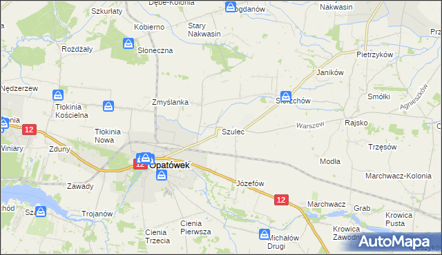 mapa Szulec, Szulec na mapie Targeo