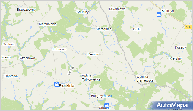 mapa Tolkowiec, Tolkowiec na mapie Targeo