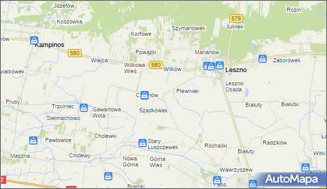 mapa Towarzystwo Czarnów, Towarzystwo Czarnów na mapie Targeo