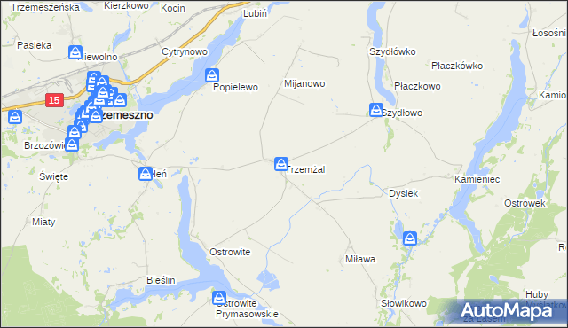 mapa Trzemżal, Trzemżal na mapie Targeo