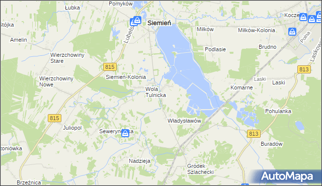 mapa Tulniki, Tulniki na mapie Targeo