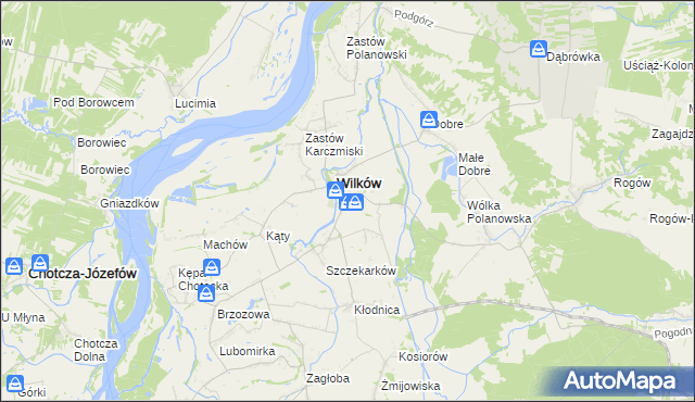 mapa Urządków, Urządków na mapie Targeo